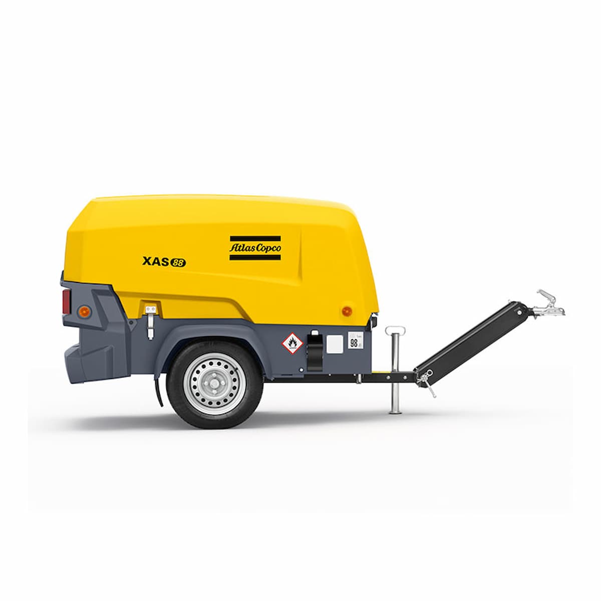 Compresor de aire Atlas Copco XAS185 en arriendo — Generadores Marín
